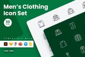 Men's Clothing Vector Icon