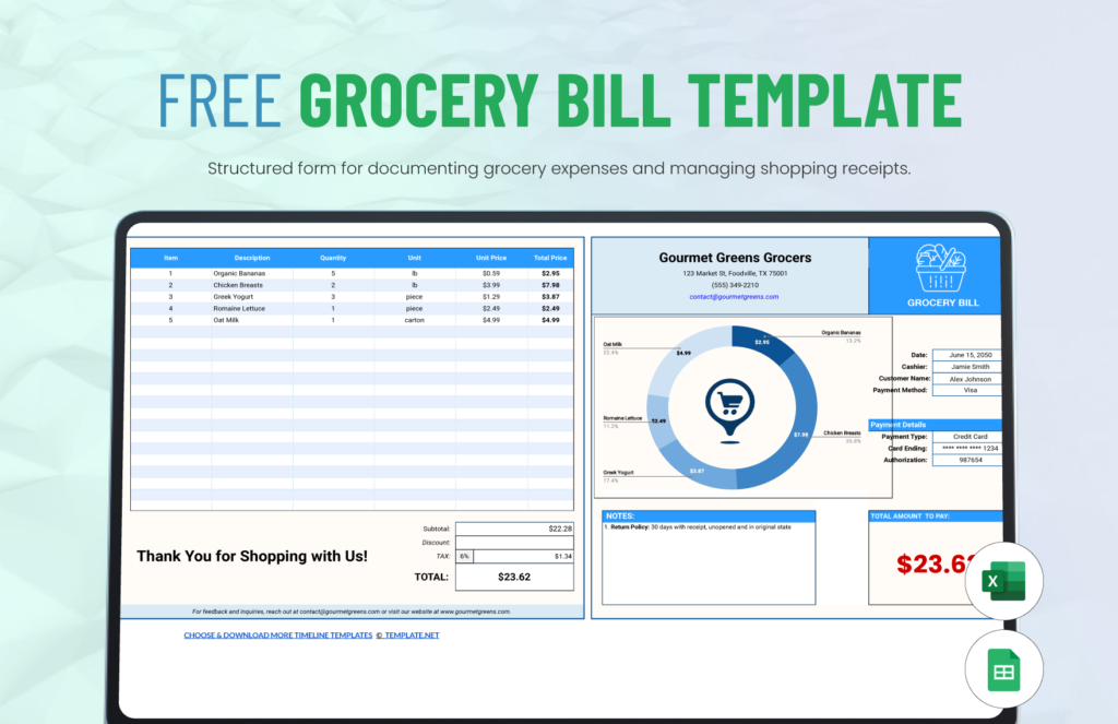 Grocery Bill – E GRAHOK